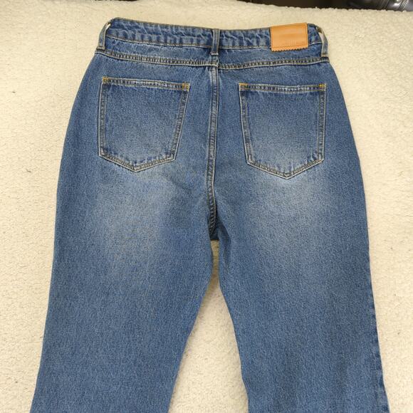 Avec Les Filles Distressed High-rise Jeans Boot Cut Women's 29 Rigid Split Hem - Picture 5 of 8